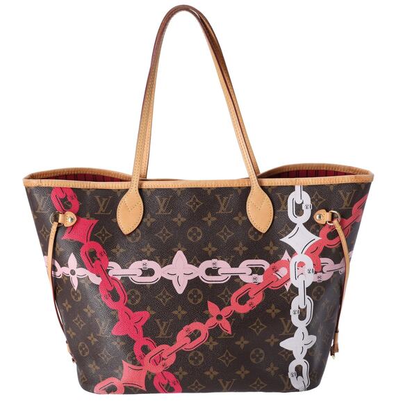 Louis Vuitton Neverfull MM Tote Monogram Bay Rose Ballerine Poppy - Picture 9 of 11